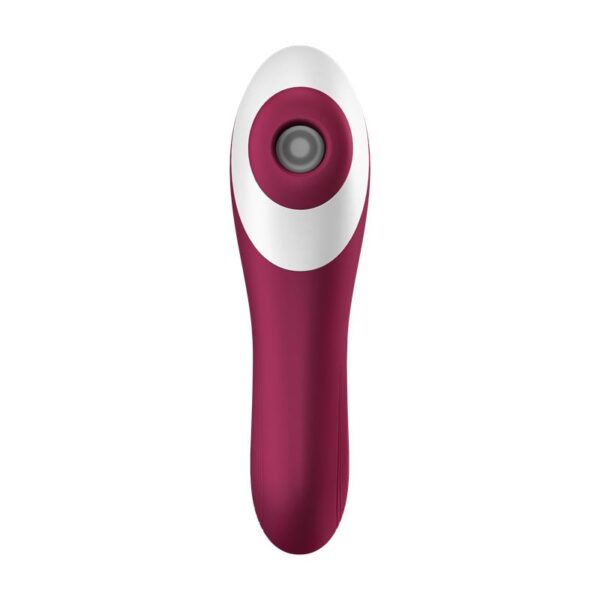 Dual Crush Vibe And Clitoris Sucker USB Red - Image 5