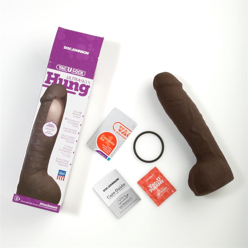 Dual Density Dildo Hung Chocolate - Image 2