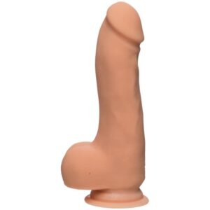 Dual Density Dildo Master D with Testicles 7.5 Ultraskyn Vanilla