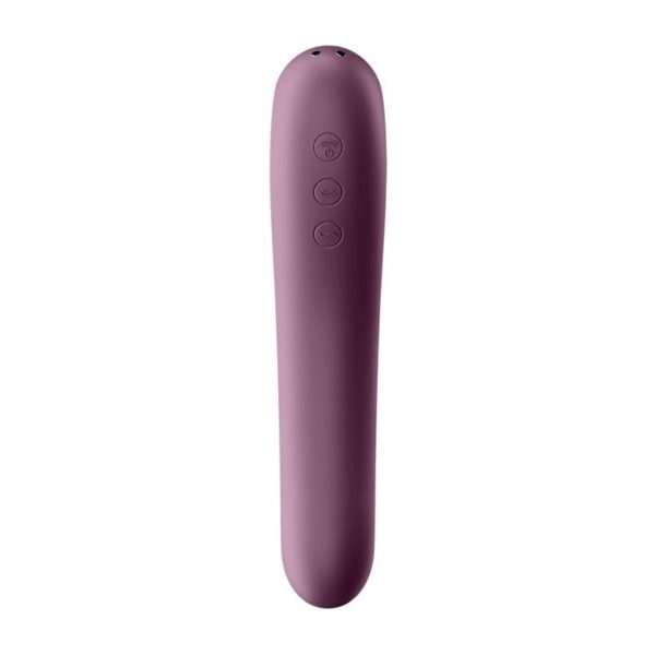Dual Kiss Clitoris Sucker and Vibe Wine Red - Image 4