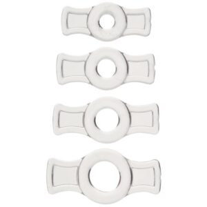 Elastic Cockring Set of 4 Clear