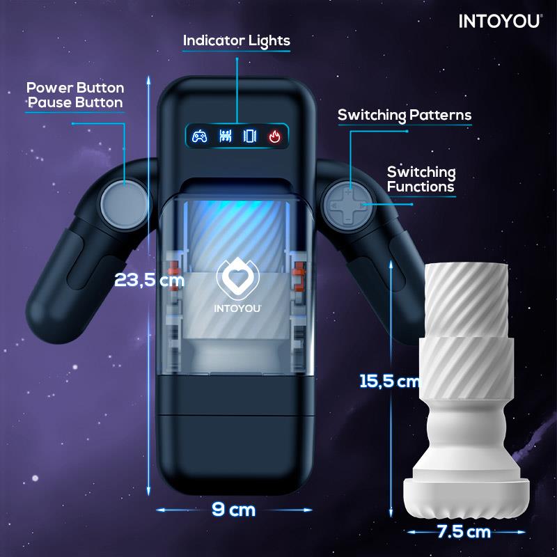 Elon Intelligent Masturbator with Up and Down Movement, Vibration, Heat and Phone Holder - Image 4