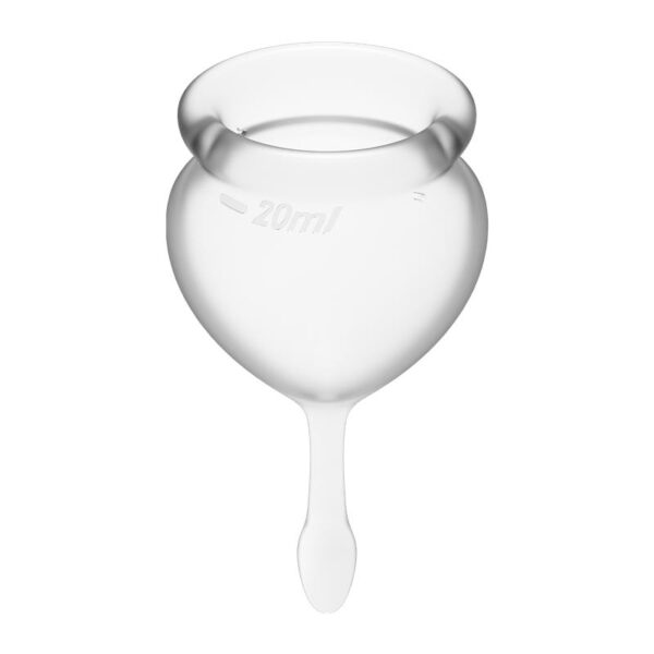 Feel Good Menstrual Cup Transparent Pack of 2 - Image 2