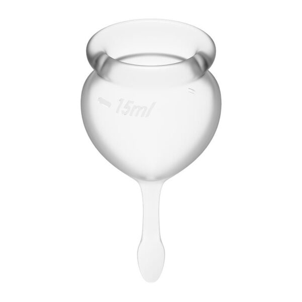 Feel Good Menstrual Cup Transparent Pack of 2 - Image 3
