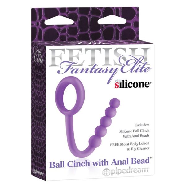 Fetish Fantasy Elite  Ball Cinch with Anal Bead Purple - Image 2