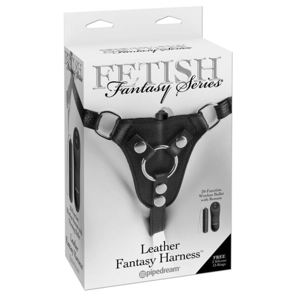 Fetish Fantasy Series Leather Fantasy Harness-Blac - Image 2