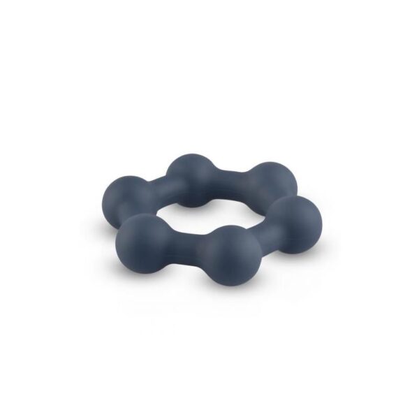Hexagon Cockring With Steel Balls - Image 2