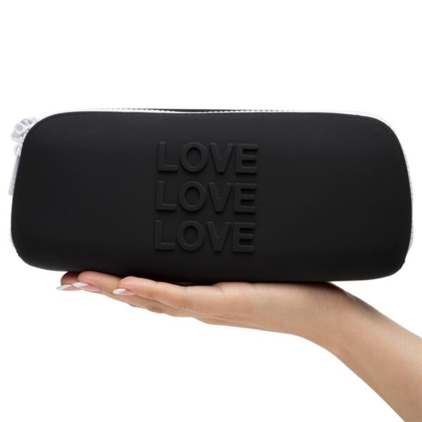LOVE Storage Zip Bag Medium Black - Image 2