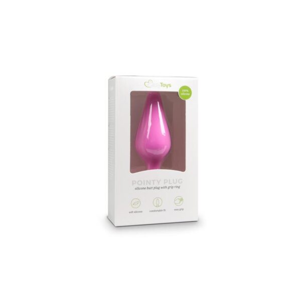 Pink Buttplugs With Pull Ring - Small - Image 5