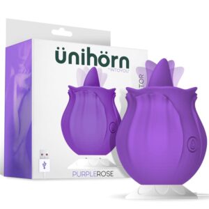 Purplerose Tongue Licking Vibrator USB Charge Dock Silicone