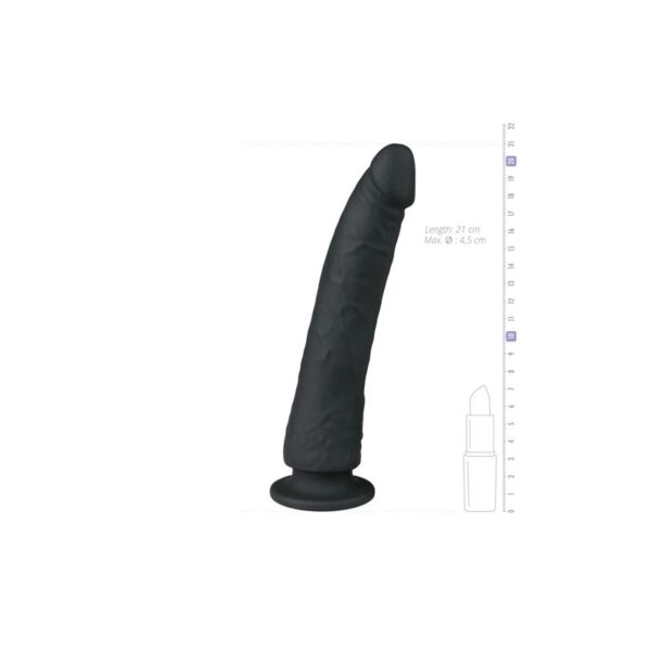 Silicone Dildo Black - 21 cm - Image 3
