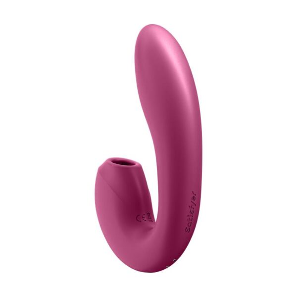 Sunray Berry Clitoris Sucker and Vibe 2 in 1 USB - Image 3