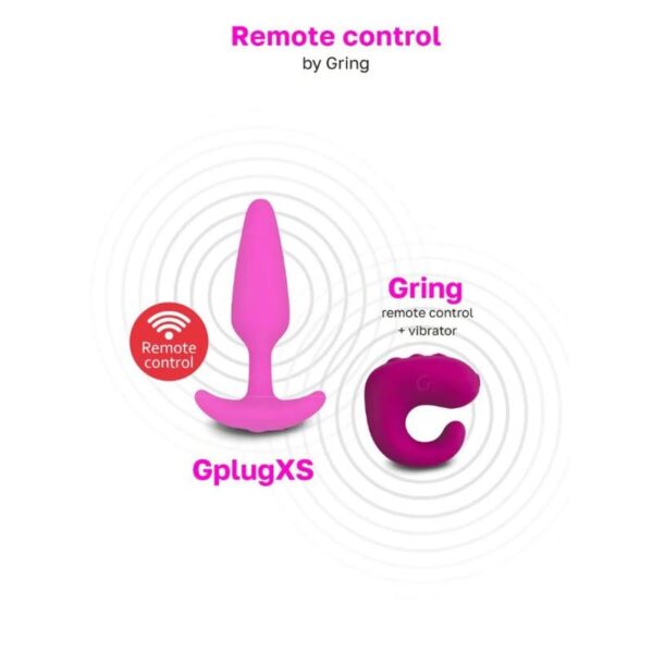 Vibrating Butt Plug Gplug XS Sunny Raspberry - Image 5