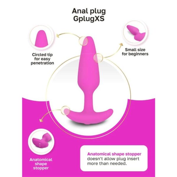 Vibrating Butt Plug Gplug XS Sunny Raspberry - Image 7