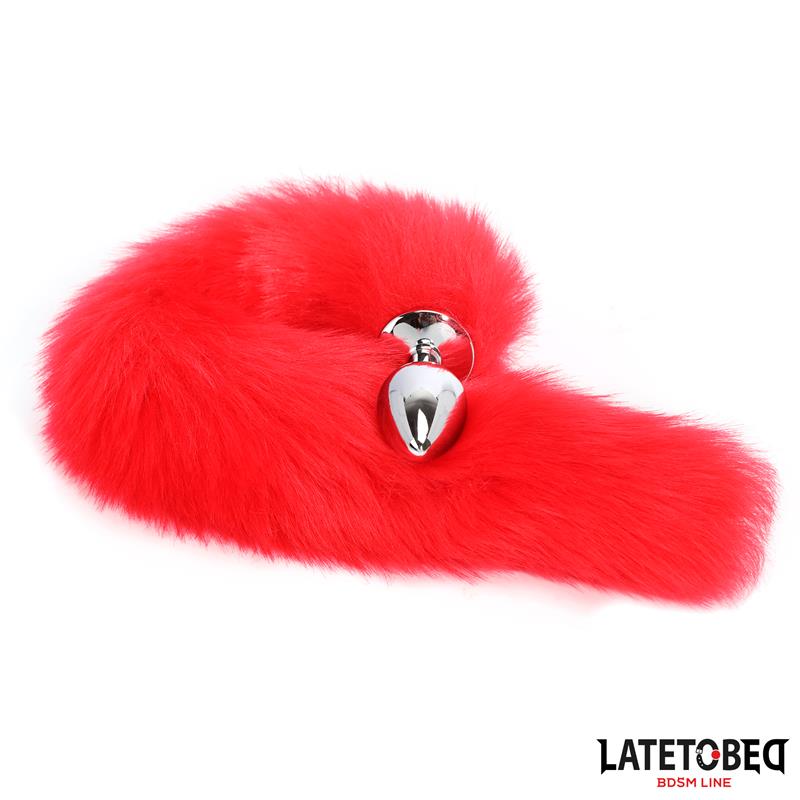 Anal plug with tail Red 40 cm - Image 3