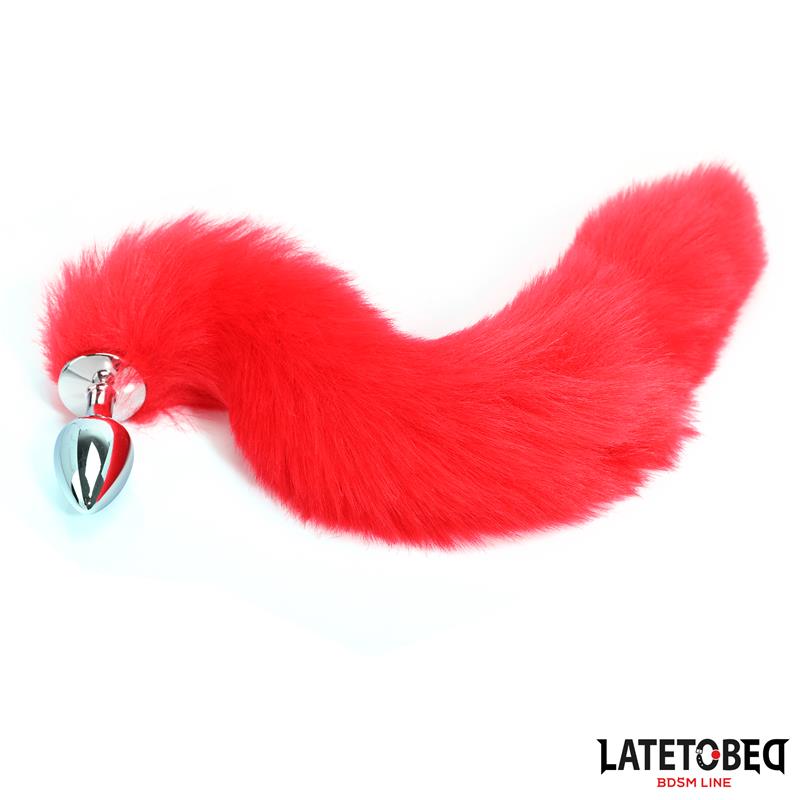 Anal plug with tail Red 40 cm - Image 4