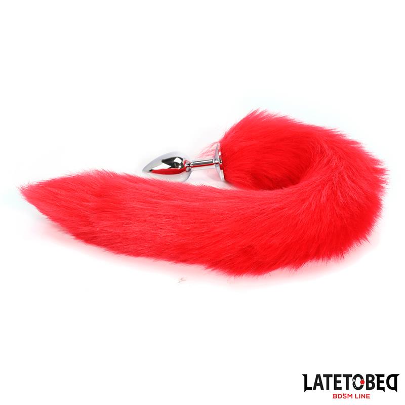 Anal plug with tail Red 40 cm - Image 5