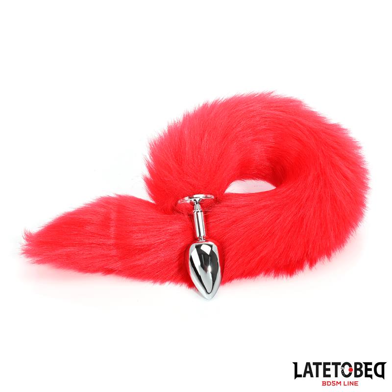 Anal plug with tail Red 40 cm - Image 6