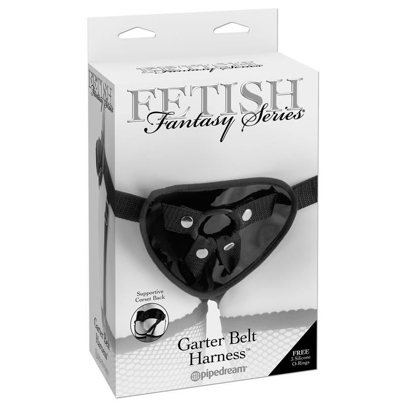 Fetish Fantasy Series Garter Belt Harness-Black - Image 2