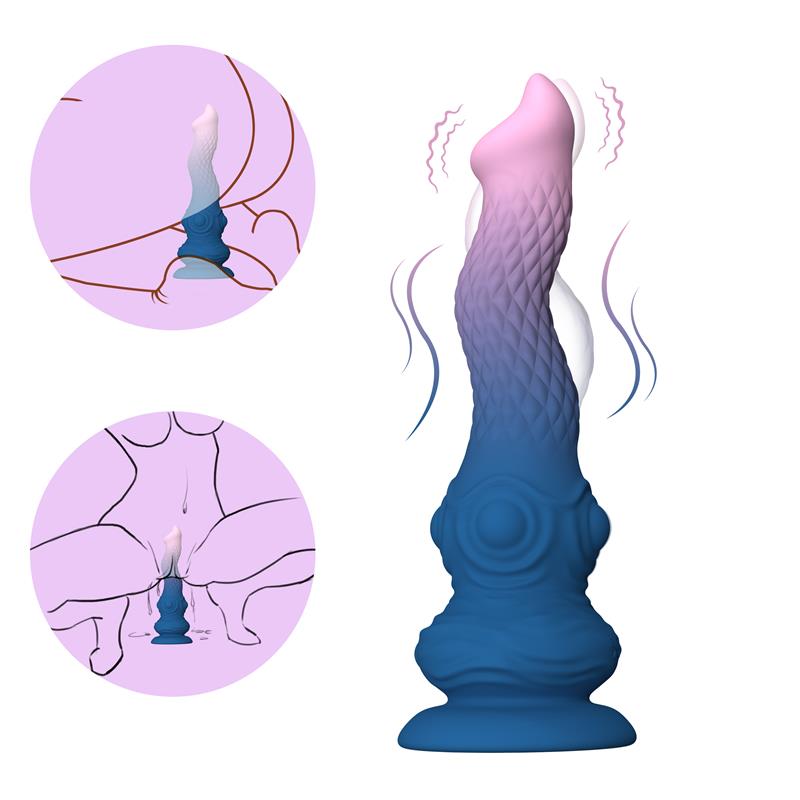 Fantasy Dildo Vibration, Oscilation and Suction Cup 23.3 cm - Image 2